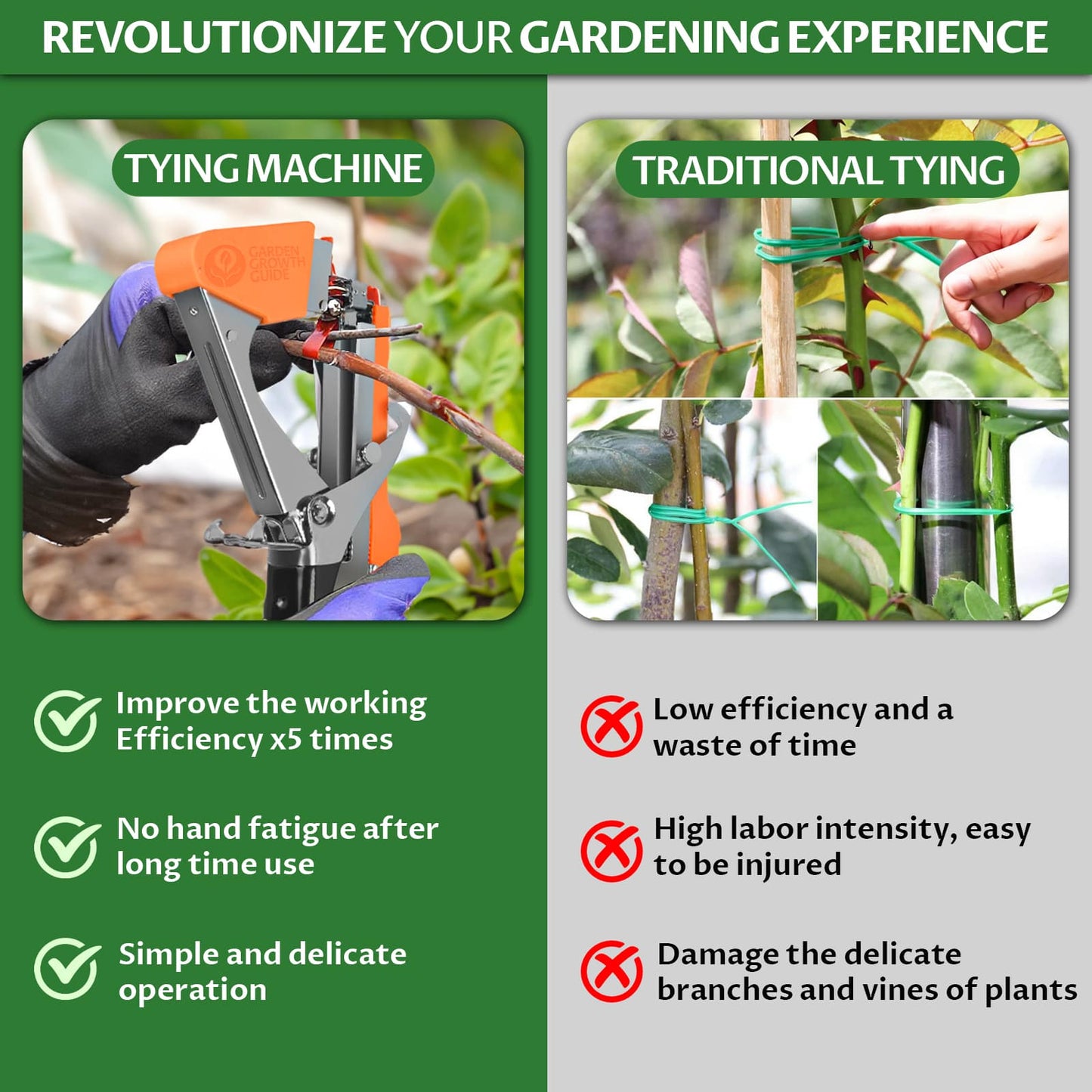 Máquina de amarrar plantas para amarrar plantio de flores