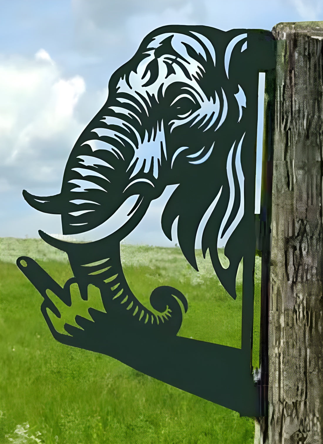 Arte de jardim com cerca para animais Up Yours