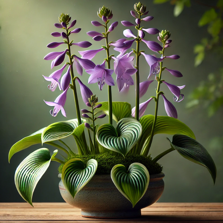 Semente de Bonsai Hosta Plantaginea