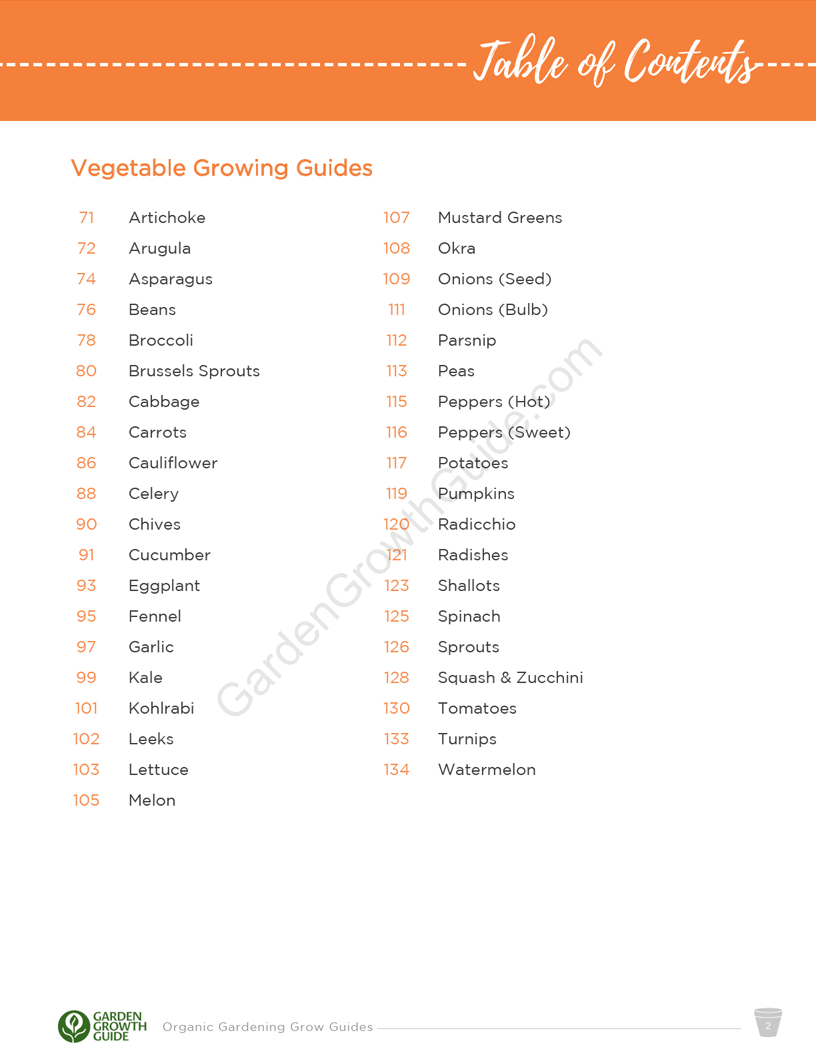 Ebook Guias de Cultivo de Hortaliças Orgânicas | Ebook Gardenizi