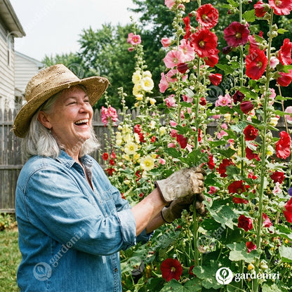 Sementes de Malva-rosa Dupla 