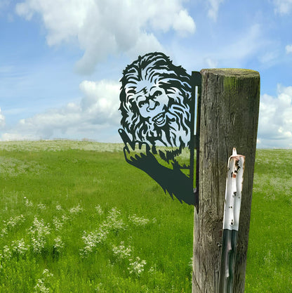 Arte de jardim com cerca para animais Up Yours 