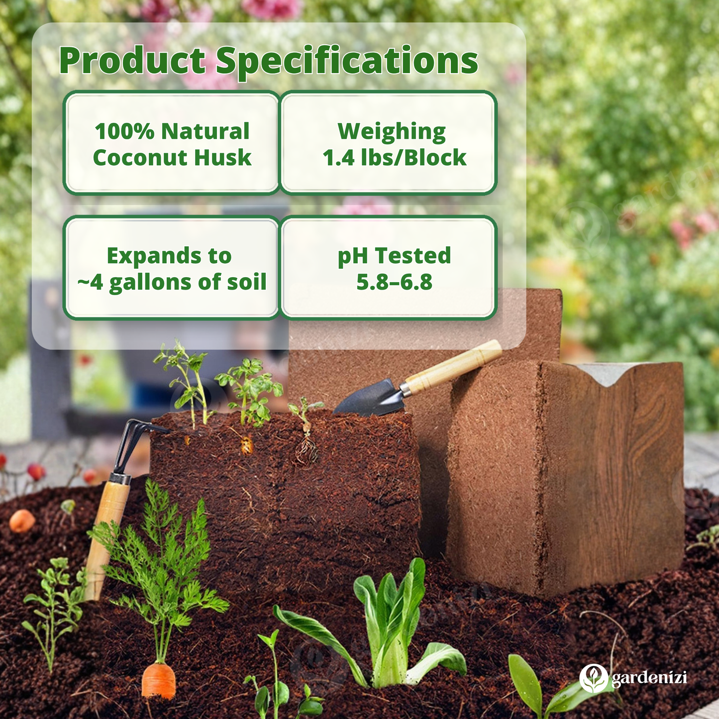 Organic Coconut Coir • Gardenizi