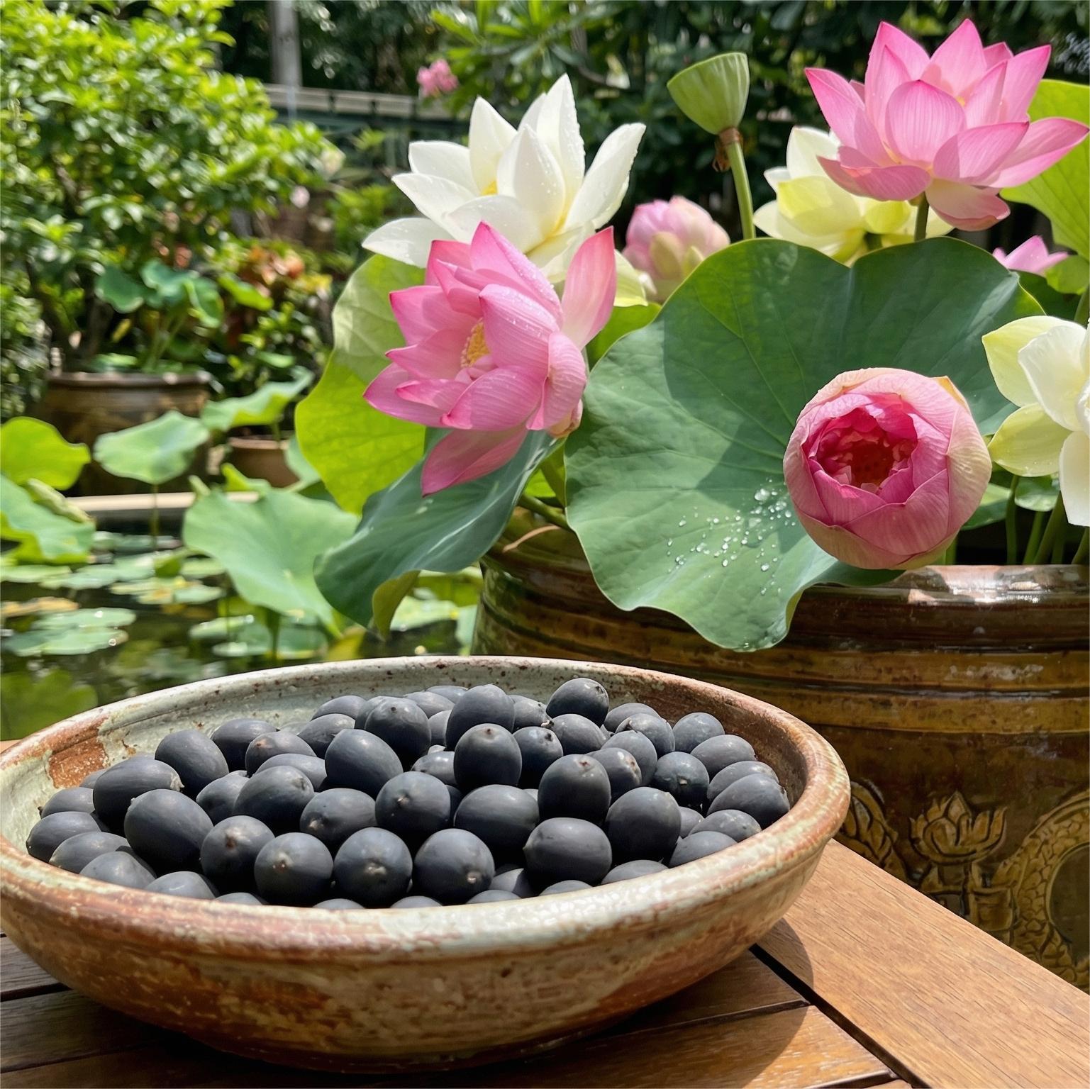 premium bonsai lotus flower seeds Premium Bowl Lotus Seeds – Gardenizi