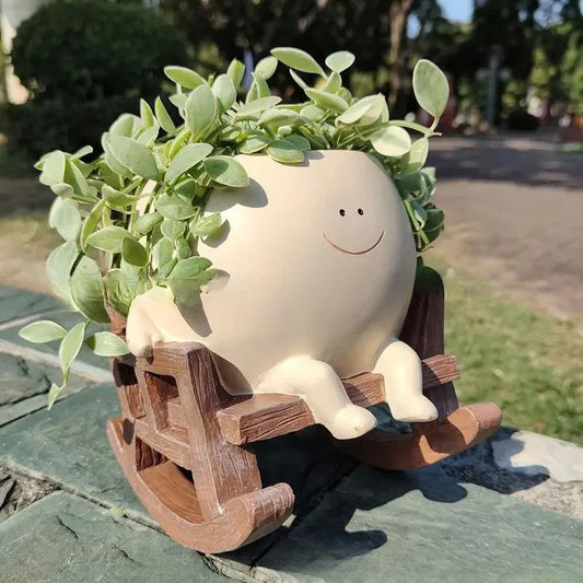Pote Smiley de cadeira de balanço 