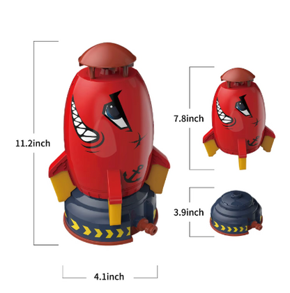 Brinquedos de rega com lançador de foguetes