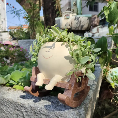 Pote Smiley de cadeira de balanço 