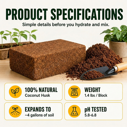 Organic Coconut Coir • Gardenizi