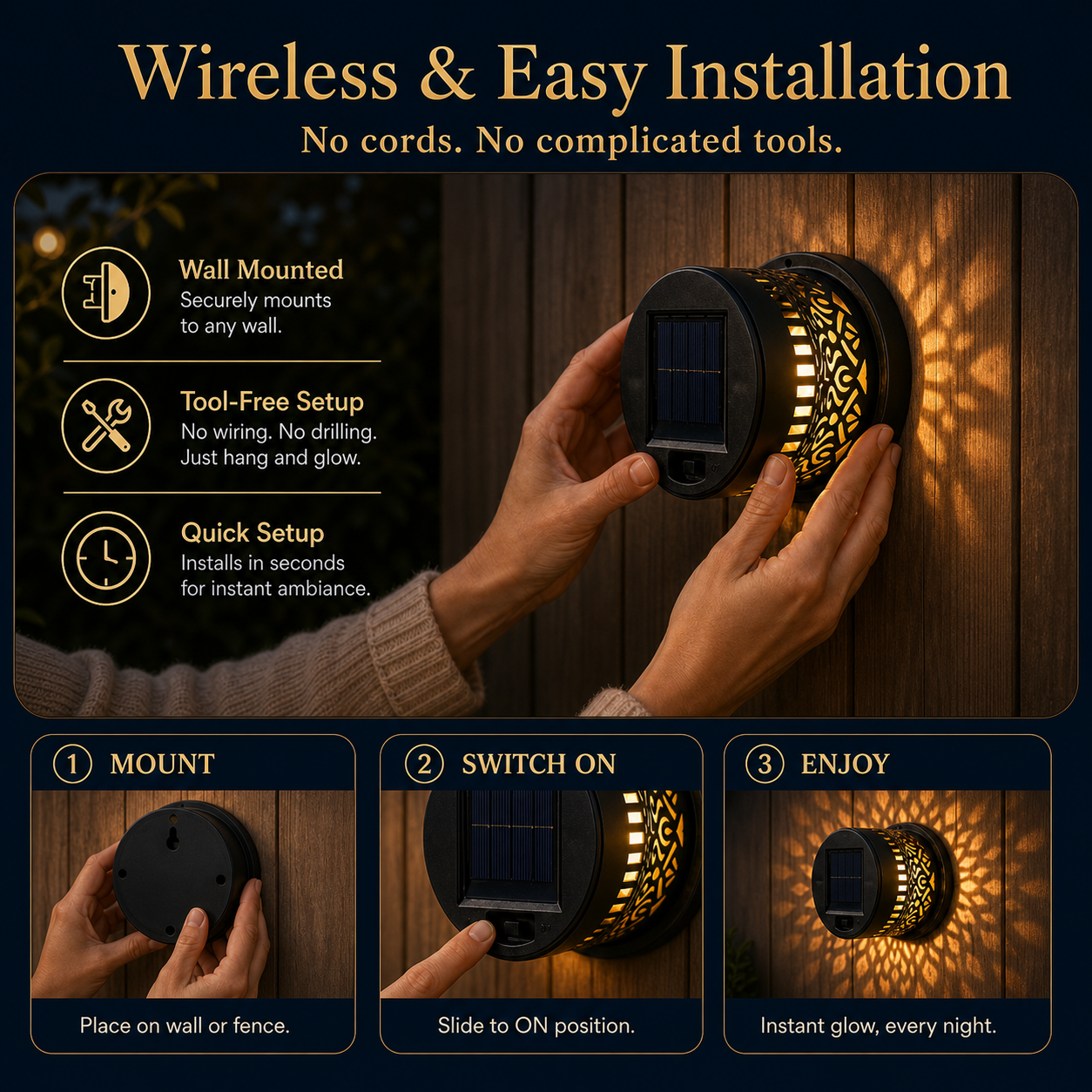 Celestial Mandala Solar Lights