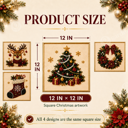 Christmas Sparkle Diamond Painting Kit • Gardenizi
